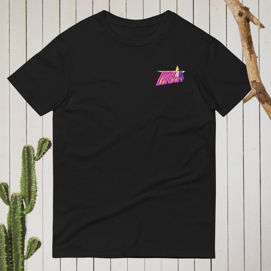 Logo Unisex Tee: Signature Yellow, Pink and Purple Logo