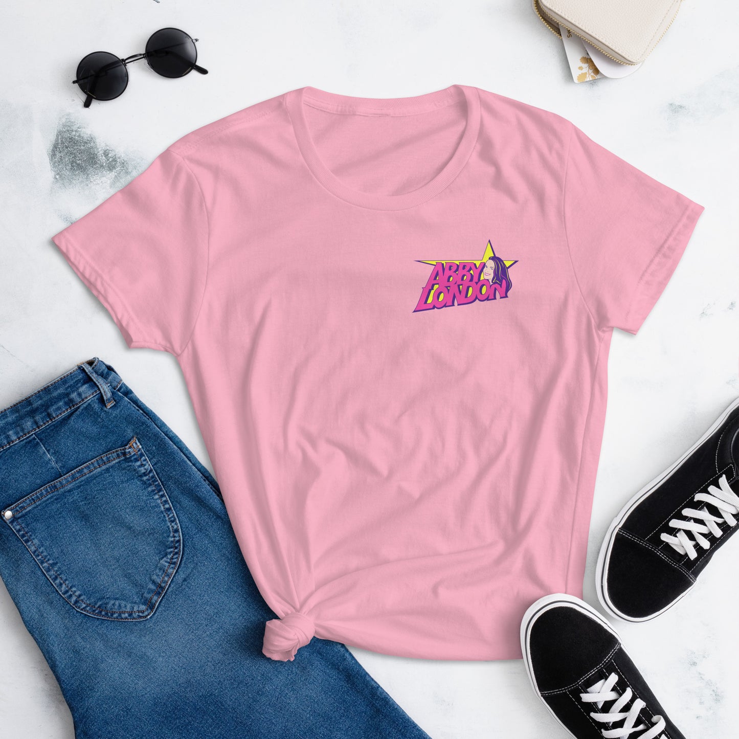 Logo Women's Tee in Pink