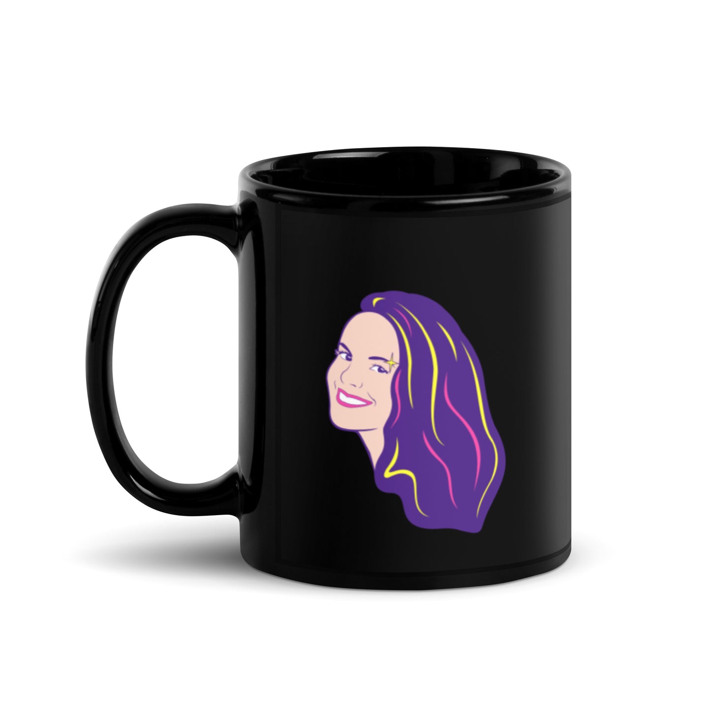 Logo Mug with Illustrated Portrait