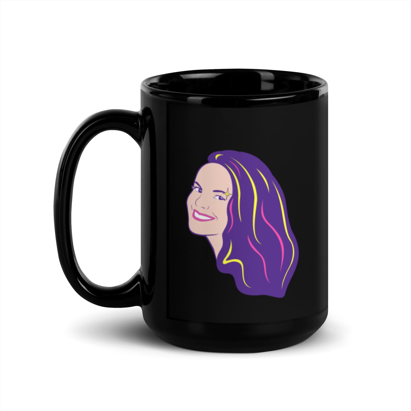 Logo Mug with Illustrated Portrait